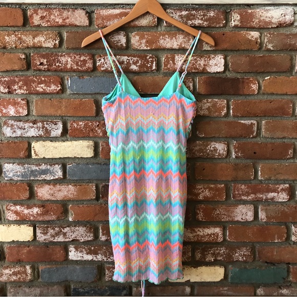 Lovers + Friends Dresses Nwt Lovers Friends Augusta Neon Zig Zag